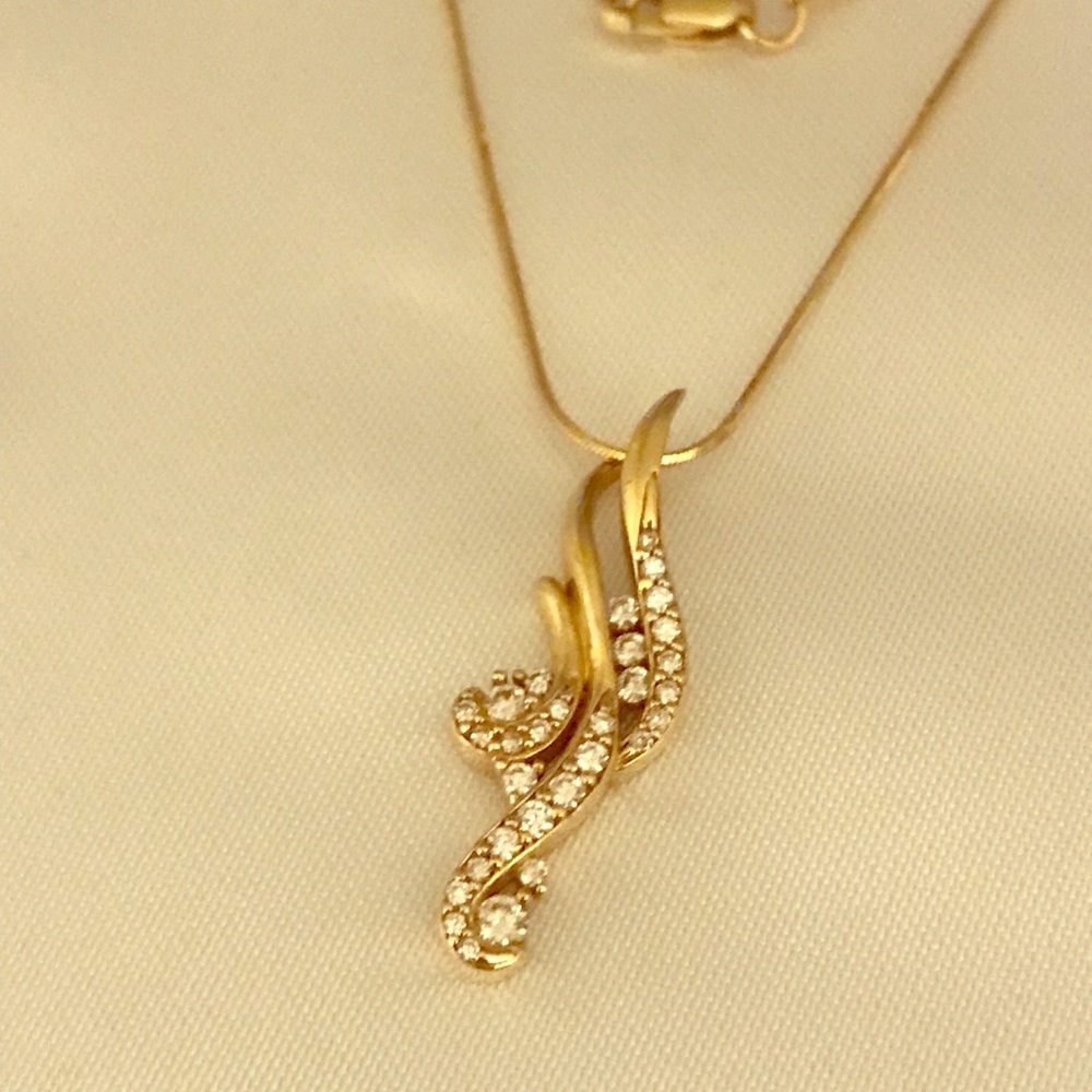 Na Hoku - 14KY Diamond Waterfall Necklace 💕